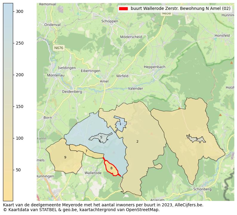 Aantal inwoners op de kaart van de buurt Wallerode Zerstr. Bewohnung N (02): Op deze pagina vind je veel informatie over inwoners (zoals de verdeling naar leeftijdsgroepen, gezinssamenstelling, geslacht, autochtoon of Belgisch met een immigratie achtergrond,...), woningen (aantallen, types, prijs ontwikkeling, gebruik, type eigendom,...) en méér (autobezit, energieverbruik,...)  op basis van open data van STATBEL en diverse andere bronnen!