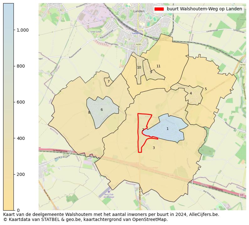 Aantal inwoners op de kaart van de buurt Walshoutem-Weg op Landen: Op deze pagina vind je veel informatie over inwoners (zoals de verdeling naar leeftijdsgroepen, gezinssamenstelling, geslacht, autochtoon of Belgisch met een immigratie achtergrond,...), woningen (aantallen, types, prijs ontwikkeling, gebruik, type eigendom,...) en méér (autobezit, energieverbruik,...)  op basis van open data van STATBEL en diverse andere bronnen!