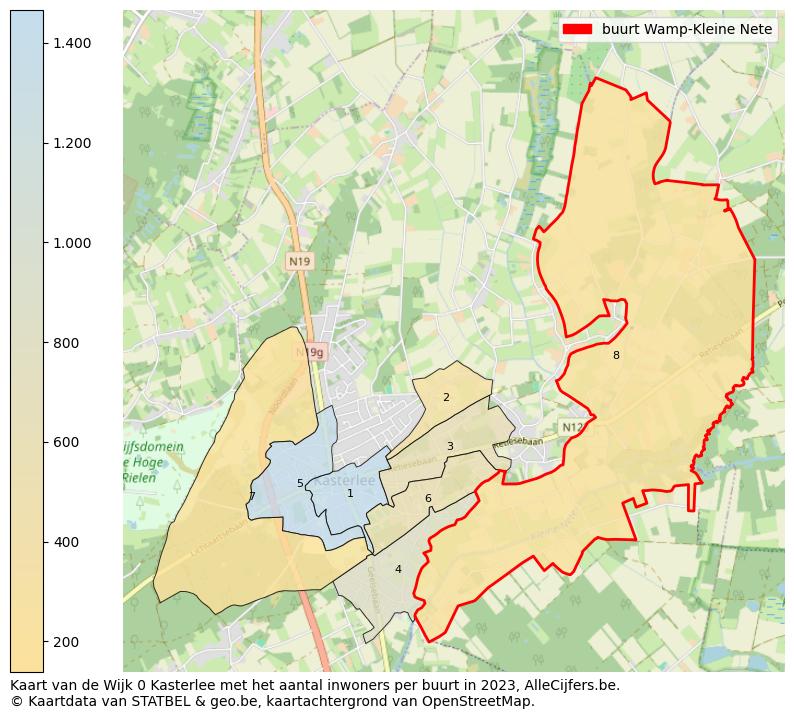 Aantal inwoners op de kaart van de buurt Wamp-Kleine Nete: Op deze pagina vind je veel informatie over inwoners (zoals de verdeling naar leeftijdsgroepen, gezinssamenstelling, geslacht, autochtoon of Belgisch met een immigratie achtergrond,...), woningen (aantallen, types, prijs ontwikkeling, gebruik, type eigendom,...) en méér (autobezit, energieverbruik,...)  op basis van open data van STATBEL en diverse andere bronnen!