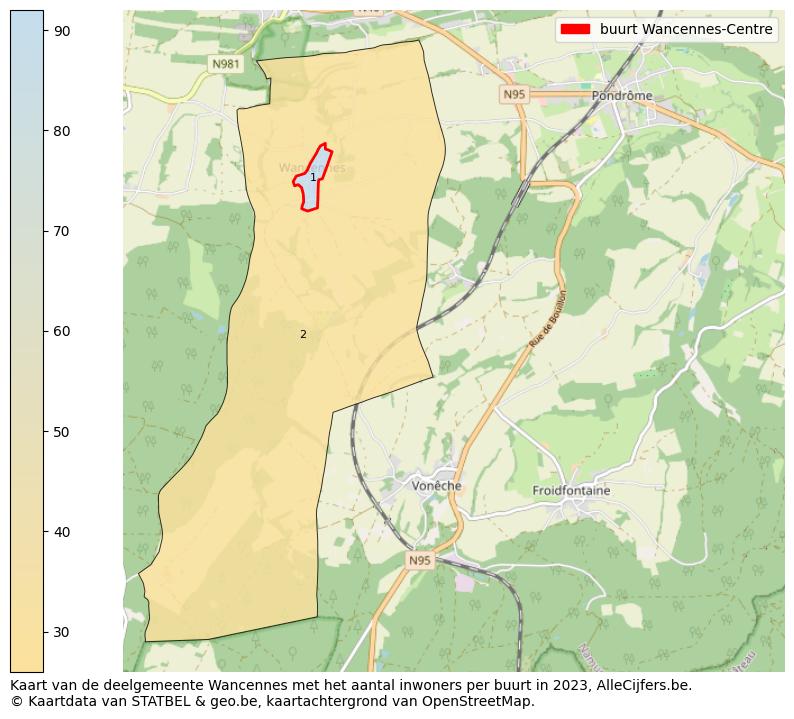 Aantal inwoners op de kaart van de buurt Wancennes-Centre: Op deze pagina vind je veel informatie over inwoners (zoals de verdeling naar leeftijdsgroepen, gezinssamenstelling, geslacht, autochtoon of Belgisch met een immigratie achtergrond,...), woningen (aantallen, types, prijs ontwikkeling, gebruik, type eigendom,...) en méér (autobezit, energieverbruik,...)  op basis van open data van STATBEL en diverse andere bronnen!
