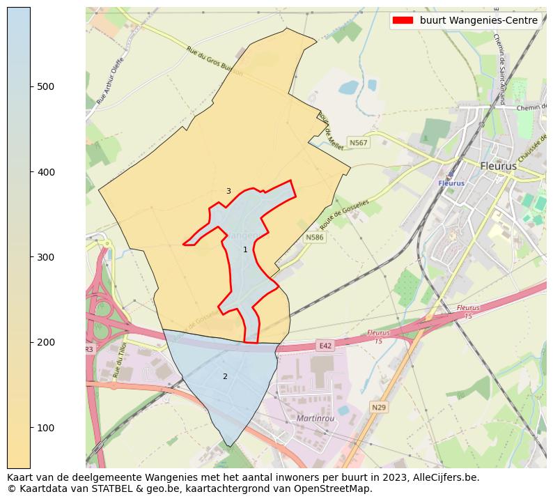 Aantal inwoners op de kaart van de buurt Wangenies-Centre: Op deze pagina vind je veel informatie over inwoners (zoals de verdeling naar leeftijdsgroepen, gezinssamenstelling, geslacht, autochtoon of Belgisch met een immigratie achtergrond,...), woningen (aantallen, types, prijs ontwikkeling, gebruik, type eigendom,...) en méér (autobezit, energieverbruik,...)  op basis van open data van STATBEL en diverse andere bronnen!