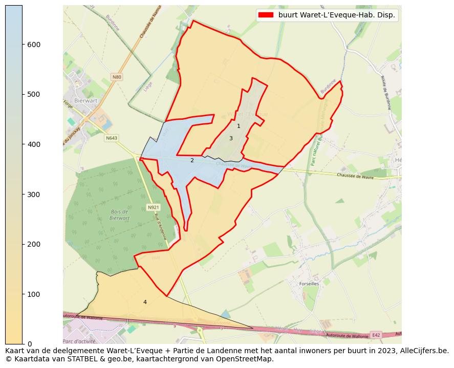 Aantal inwoners op de kaart van de buurt Waret-L’Eveque-Hab. Disp.: Op deze pagina vind je veel informatie over inwoners (zoals de verdeling naar leeftijdsgroepen, gezinssamenstelling, geslacht, autochtoon of Belgisch met een immigratie achtergrond,...), woningen (aantallen, types, prijs ontwikkeling, gebruik, type eigendom,...) en méér (autobezit, energieverbruik,...)  op basis van open data van STATBEL en diverse andere bronnen!