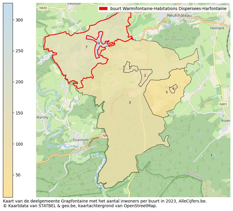Aantal inwoners op de kaart van de buurt Warmifontaine-Habitations Dispersees-Harfontaine: Op deze pagina vind je veel informatie over inwoners (zoals de verdeling naar leeftijdsgroepen, gezinssamenstelling, geslacht, autochtoon of Belgisch met een immigratie achtergrond,...), woningen (aantallen, types, prijs ontwikkeling, gebruik, type eigendom,...) en méér (autobezit, energieverbruik,...)  op basis van open data van STATBEL en diverse andere bronnen!