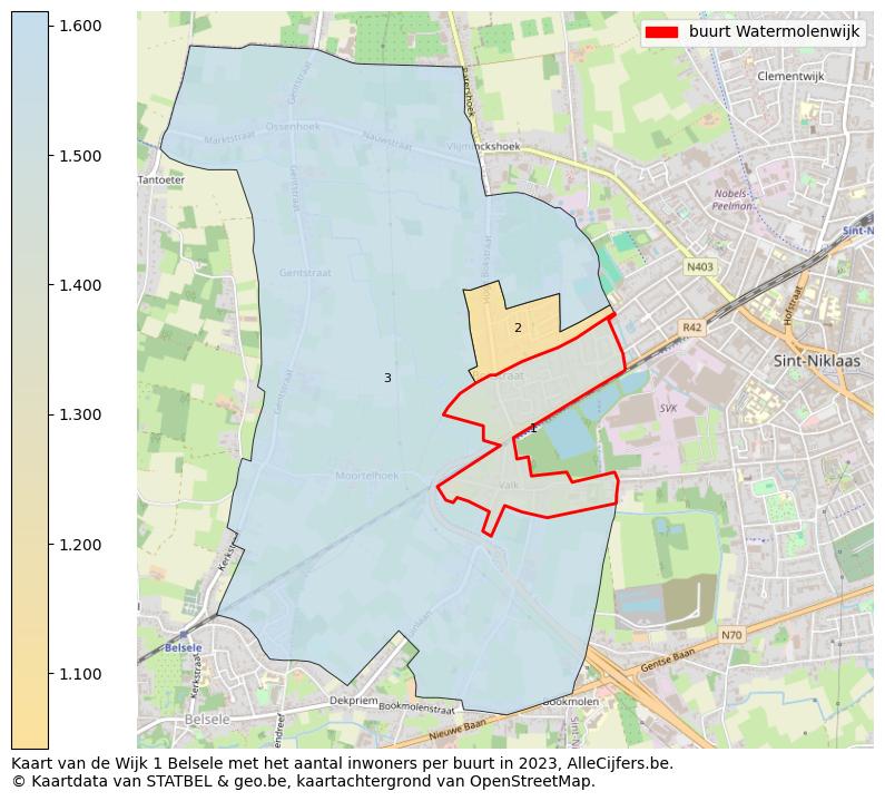 Aantal inwoners op de kaart van de buurt Watermolenwijk: Op deze pagina vind je veel informatie over inwoners (zoals de verdeling naar leeftijdsgroepen, gezinssamenstelling, geslacht, autochtoon of Belgisch met een immigratie achtergrond,...), woningen (aantallen, types, prijs ontwikkeling, gebruik, type eigendom,...) en méér (autobezit, energieverbruik,...)  op basis van open data van STATBEL en diverse andere bronnen!