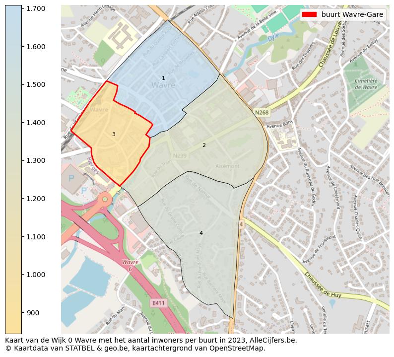 Aantal inwoners op de kaart van de buurt Wavre-Gare: Op deze pagina vind je veel informatie over inwoners (zoals de verdeling naar leeftijdsgroepen, gezinssamenstelling, geslacht, autochtoon of Belgisch met een immigratie achtergrond,...), woningen (aantallen, types, prijs ontwikkeling, gebruik, type eigendom,...) en méér (autobezit, energieverbruik,...)  op basis van open data van STATBEL en diverse andere bronnen!