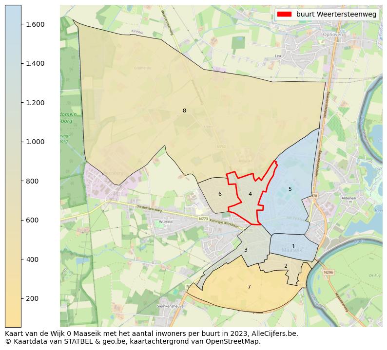 Aantal inwoners op de kaart van de buurt Weertersteenweg: Op deze pagina vind je veel informatie over inwoners (zoals de verdeling naar leeftijdsgroepen, gezinssamenstelling, geslacht, autochtoon of Belgisch met een immigratie achtergrond,...), woningen (aantallen, types, prijs ontwikkeling, gebruik, type eigendom,...) en méér (autobezit, energieverbruik,...)  op basis van open data van STATBEL en diverse andere bronnen!