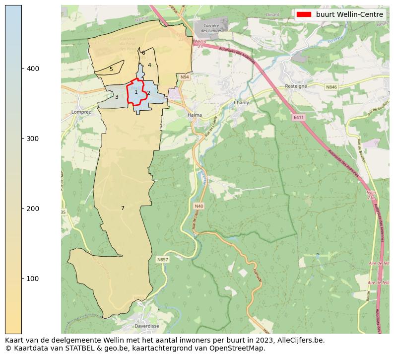 Aantal inwoners op de kaart van de buurt Wellin-Centre: Op deze pagina vind je veel informatie over inwoners (zoals de verdeling naar leeftijdsgroepen, gezinssamenstelling, geslacht, autochtoon of Belgisch met een immigratie achtergrond,...), woningen (aantallen, types, prijs ontwikkeling, gebruik, type eigendom,...) en méér (autobezit, energieverbruik,...)  op basis van open data van STATBEL en diverse andere bronnen!
