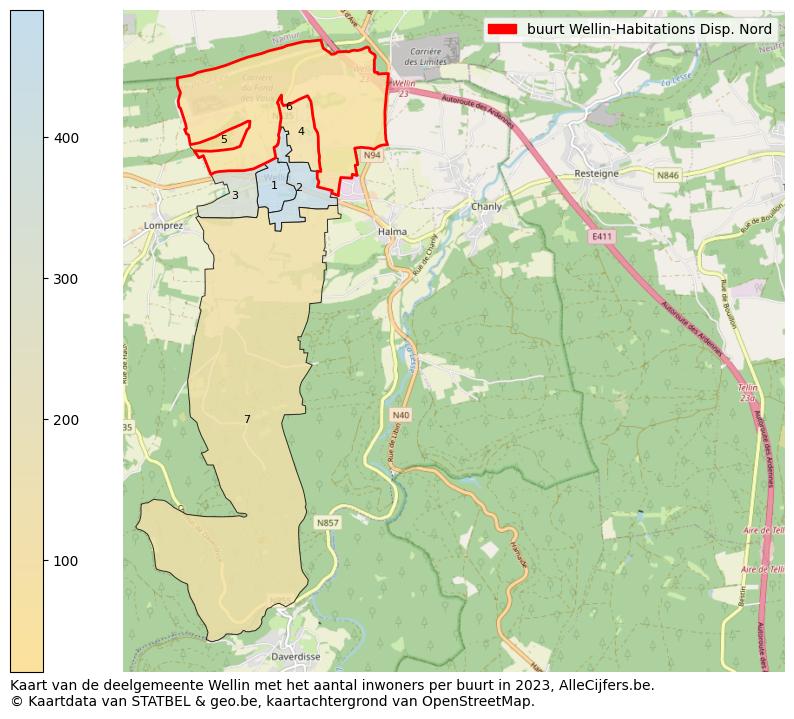 Aantal inwoners op de kaart van de buurt Wellin-Habitations Disp. Nord: Op deze pagina vind je veel informatie over inwoners (zoals de verdeling naar leeftijdsgroepen, gezinssamenstelling, geslacht, autochtoon of Belgisch met een immigratie achtergrond,...), woningen (aantallen, types, prijs ontwikkeling, gebruik, type eigendom,...) en méér (autobezit, energieverbruik,...)  op basis van open data van STATBEL en diverse andere bronnen!