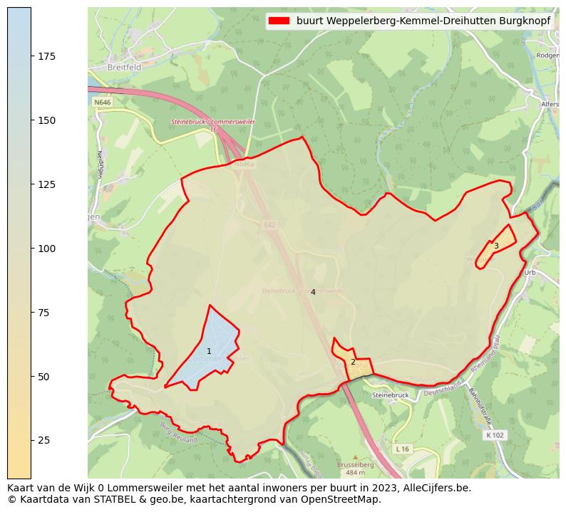 Aantal inwoners op de kaart van de buurt Weppelerberg-Kemmel-Dreihutten Burgknopf: Op deze pagina vind je veel informatie over inwoners (zoals de verdeling naar leeftijdsgroepen, gezinssamenstelling, geslacht, autochtoon of Belgisch met een immigratie achtergrond,...), woningen (aantallen, types, prijs ontwikkeling, gebruik, type eigendom,...) en méér (autobezit, energieverbruik,...)  op basis van open data van STATBEL en diverse andere bronnen!