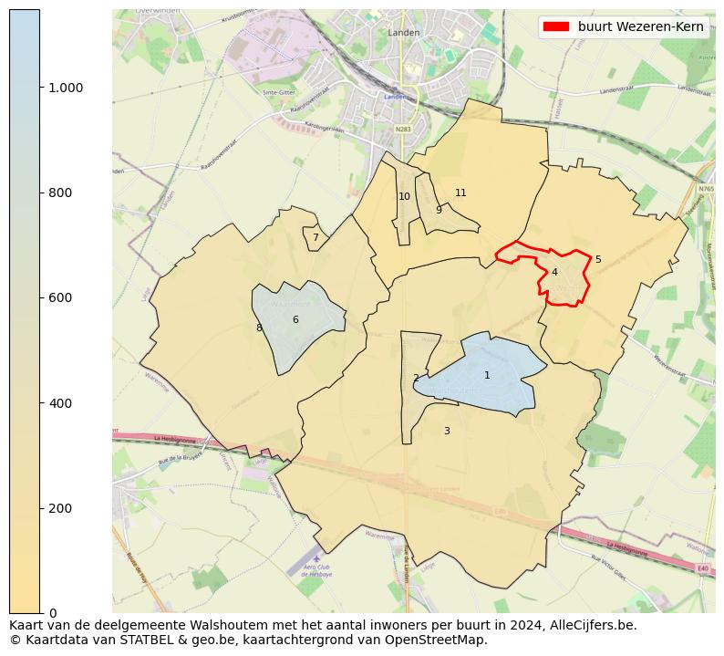 Aantal inwoners op de kaart van de buurt Wezeren-Kern: Op deze pagina vind je veel informatie over inwoners (zoals de verdeling naar leeftijdsgroepen, gezinssamenstelling, geslacht, autochtoon of Belgisch met een immigratie achtergrond,...), woningen (aantallen, types, prijs ontwikkeling, gebruik, type eigendom,...) en méér (autobezit, energieverbruik,...)  op basis van open data van STATBEL en diverse andere bronnen!