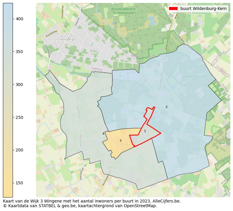 Aantal inwoners op de kaart van de buurt Wildenburg-Kern: Op deze pagina vind je veel informatie over inwoners (zoals de verdeling naar leeftijdsgroepen, gezinssamenstelling, geslacht, autochtoon of Belgisch met een immigratie achtergrond,...), woningen (aantallen, types, prijs ontwikkeling, gebruik, type eigendom,...) en méér (autobezit, energieverbruik,...)  op basis van open data van STATBEL en diverse andere bronnen!