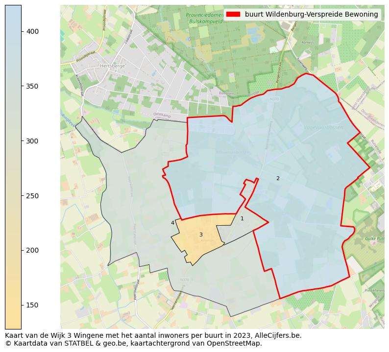 Aantal inwoners op de kaart van de buurt Wildenburg-Verspreide Bewoning: Op deze pagina vind je veel informatie over inwoners (zoals de verdeling naar leeftijdsgroepen, gezinssamenstelling, geslacht, autochtoon of Belgisch met een immigratie achtergrond,...), woningen (aantallen, types, prijs ontwikkeling, gebruik, type eigendom,...) en méér (autobezit, energieverbruik,...)  op basis van open data van STATBEL en diverse andere bronnen!