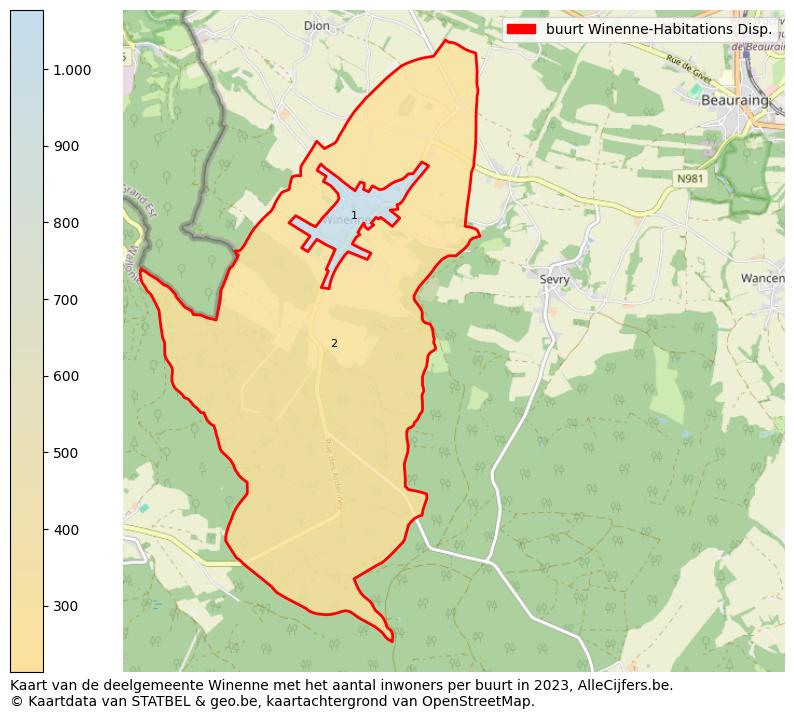 Aantal inwoners op de kaart van de buurt Winenne-Habitations Disp.: Op deze pagina vind je veel informatie over inwoners (zoals de verdeling naar leeftijdsgroepen, gezinssamenstelling, geslacht, autochtoon of Belgisch met een immigratie achtergrond,...), woningen (aantallen, types, prijs ontwikkeling, gebruik, type eigendom,...) en méér (autobezit, energieverbruik,...)  op basis van open data van STATBEL en diverse andere bronnen!