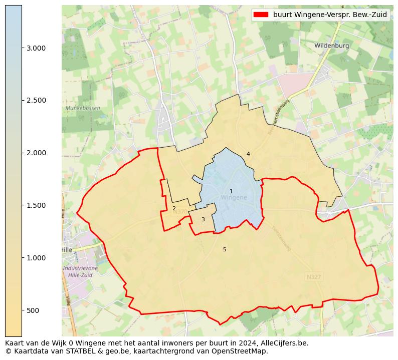 Aantal inwoners op de kaart van de buurt Wingene-Verspr. Bew.-Zuid: Op deze pagina vind je veel informatie over inwoners (zoals de verdeling naar leeftijdsgroepen, gezinssamenstelling, geslacht, autochtoon of Belgisch met een immigratie achtergrond,...), woningen (aantallen, types, prijs ontwikkeling, gebruik, type eigendom,...) en méér (autobezit, energieverbruik,...)  op basis van open data van STATBEL en diverse andere bronnen!