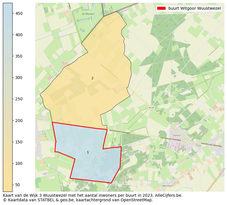 Aantal inwoners op de kaart van de buurt Witgoor: Op deze pagina vind je veel informatie over inwoners (zoals de verdeling naar leeftijdsgroepen, gezinssamenstelling, geslacht, autochtoon of Belgisch met een immigratie achtergrond,...), woningen (aantallen, types, prijs ontwikkeling, gebruik, type eigendom,...) en méér (autobezit, energieverbruik,...)  op basis van open data van STATBEL en diverse andere bronnen!