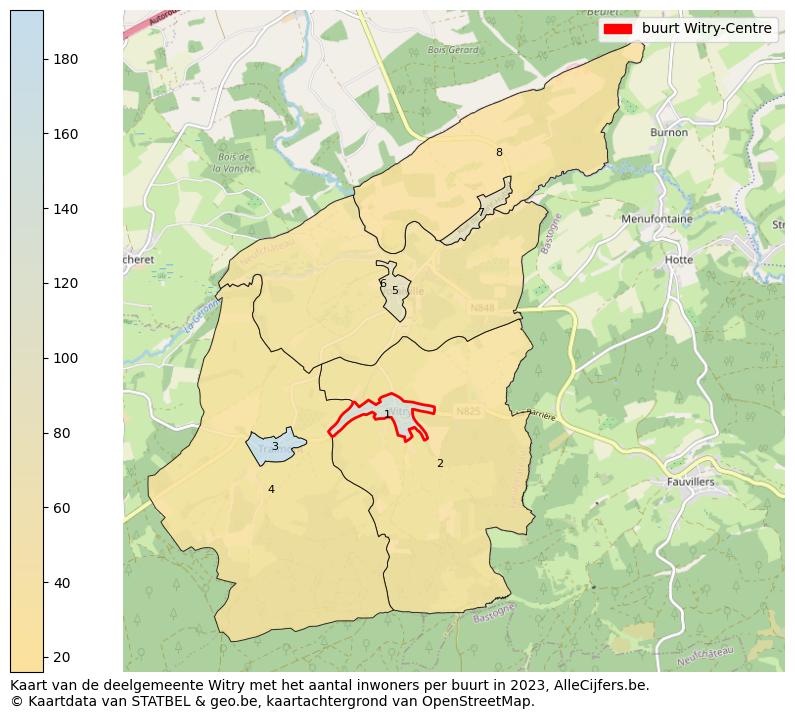 Aantal inwoners op de kaart van de buurt Witry-Centre: Op deze pagina vind je veel informatie over inwoners (zoals de verdeling naar leeftijdsgroepen, gezinssamenstelling, geslacht, autochtoon of Belgisch met een immigratie achtergrond,...), woningen (aantallen, types, prijs ontwikkeling, gebruik, type eigendom,...) en méér (autobezit, energieverbruik,...)  op basis van open data van STATBEL en diverse andere bronnen!