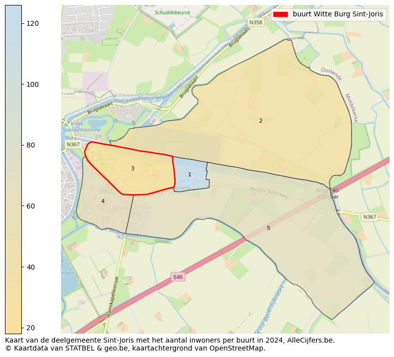 Aantal inwoners op de kaart van de buurt Witte Burg Sint-Joris: Op deze pagina vind je veel informatie over inwoners (zoals de verdeling naar leeftijdsgroepen, gezinssamenstelling, geslacht, autochtoon of Belgisch met een immigratie achtergrond,...), woningen (aantallen, types, prijs ontwikkeling, gebruik, type eigendom,...) en méér (autobezit, energieverbruik,...)  op basis van open data van STATBEL en diverse andere bronnen!