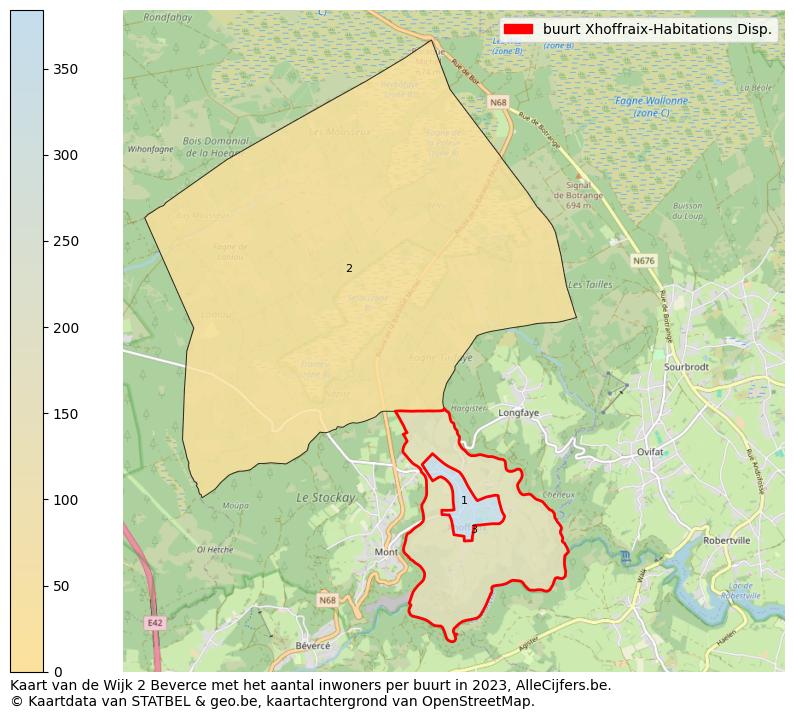 Aantal inwoners op de kaart van de buurt Xhoffraix-Habitations Disp.: Op deze pagina vind je veel informatie over inwoners (zoals de verdeling naar leeftijdsgroepen, gezinssamenstelling, geslacht, autochtoon of Belgisch met een immigratie achtergrond,...), woningen (aantallen, types, prijs ontwikkeling, gebruik, type eigendom,...) en méér (autobezit, energieverbruik,...)  op basis van open data van STATBEL en diverse andere bronnen!