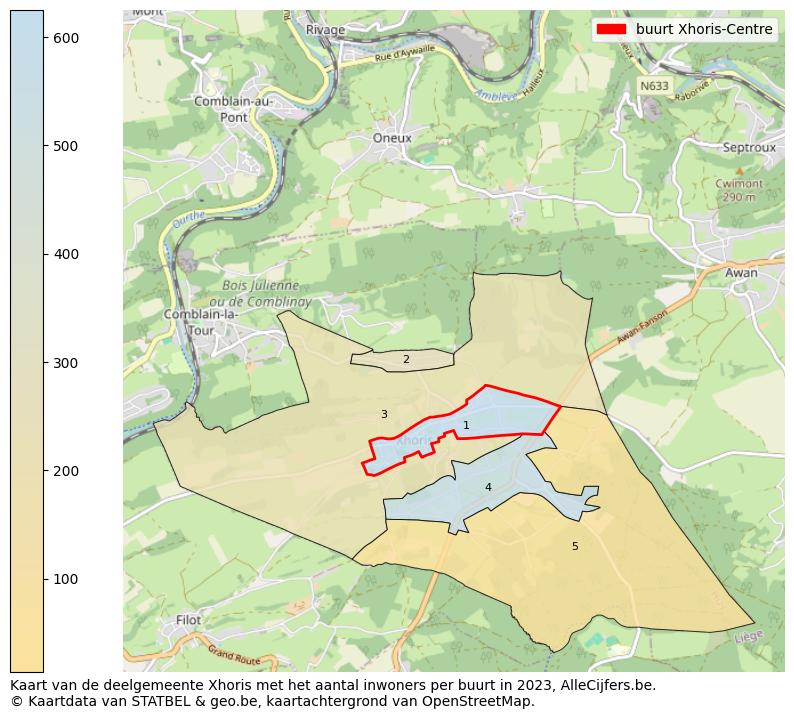 Aantal inwoners op de kaart van de buurt Xhoris-Centre: Op deze pagina vind je veel informatie over inwoners (zoals de verdeling naar leeftijdsgroepen, gezinssamenstelling, geslacht, autochtoon of Belgisch met een immigratie achtergrond,...), woningen (aantallen, types, prijs ontwikkeling, gebruik, type eigendom,...) en méér (autobezit, energieverbruik,...)  op basis van open data van STATBEL en diverse andere bronnen!