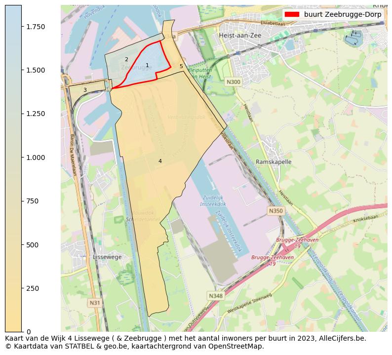 Aantal inwoners op de kaart van de buurt Zeebrugge-Dorp: Op deze pagina vind je veel informatie over inwoners (zoals de verdeling naar leeftijdsgroepen, gezinssamenstelling, geslacht, autochtoon of Belgisch met een immigratie achtergrond,...), woningen (aantallen, types, prijs ontwikkeling, gebruik, type eigendom,...) en méér (autobezit, energieverbruik,...)  op basis van open data van STATBEL en diverse andere bronnen!