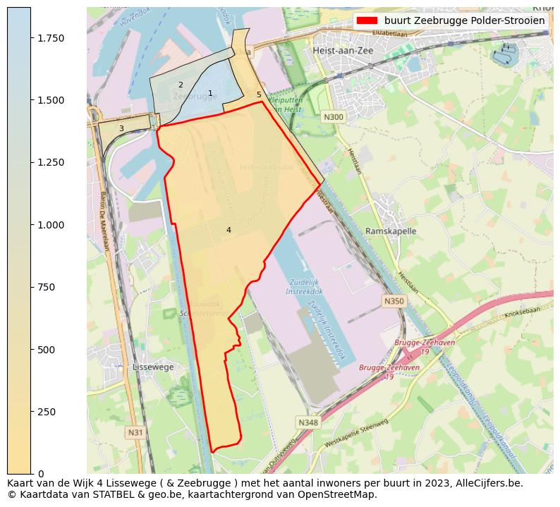 Aantal inwoners op de kaart van de buurt Zeebrugge Polder-Strooien: Op deze pagina vind je veel informatie over inwoners (zoals de verdeling naar leeftijdsgroepen, gezinssamenstelling, geslacht, autochtoon of Belgisch met een immigratie achtergrond,...), woningen (aantallen, types, prijs ontwikkeling, gebruik, type eigendom,...) en méér (autobezit, energieverbruik,...)  op basis van open data van STATBEL en diverse andere bronnen!