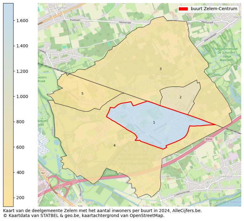 Aantal inwoners op de kaart van de buurt Zelem-Centrum: Op deze pagina vind je veel informatie over inwoners (zoals de verdeling naar leeftijdsgroepen, gezinssamenstelling, geslacht, autochtoon of Belgisch met een immigratie achtergrond,...), woningen (aantallen, types, prijs ontwikkeling, gebruik, type eigendom,...) en méér (autobezit, energieverbruik,...)  op basis van open data van STATBEL en diverse andere bronnen!
