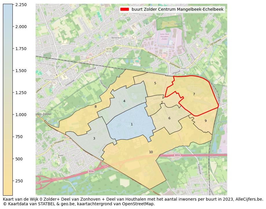 Aantal inwoners op de kaart van de buurt Zolder Centrum Mangelbeek-Echelbeek: Op deze pagina vind je veel informatie over inwoners (zoals de verdeling naar leeftijdsgroepen, gezinssamenstelling, geslacht, autochtoon of Belgisch met een immigratie achtergrond,...), woningen (aantallen, types, prijs ontwikkeling, gebruik, type eigendom,...) en méér (autobezit, energieverbruik,...)  op basis van open data van STATBEL en diverse andere bronnen!