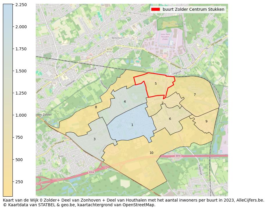 Aantal inwoners op de kaart van de buurt Zolder Centrum Stukken: Op deze pagina vind je veel informatie over inwoners (zoals de verdeling naar leeftijdsgroepen, gezinssamenstelling, geslacht, autochtoon of Belgisch met een immigratie achtergrond,...), woningen (aantallen, types, prijs ontwikkeling, gebruik, type eigendom,...) en méér (autobezit, energieverbruik,...)  op basis van open data van STATBEL en diverse andere bronnen!