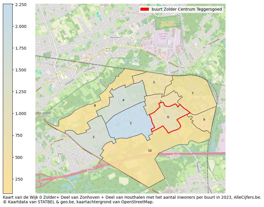 Aantal inwoners op de kaart van de buurt Zolder Centrum Teggersgoed: Op deze pagina vind je veel informatie over inwoners (zoals de verdeling naar leeftijdsgroepen, gezinssamenstelling, geslacht, autochtoon of Belgisch met een immigratie achtergrond,...), woningen (aantallen, types, prijs ontwikkeling, gebruik, type eigendom,...) en méér (autobezit, energieverbruik,...)  op basis van open data van STATBEL en diverse andere bronnen!