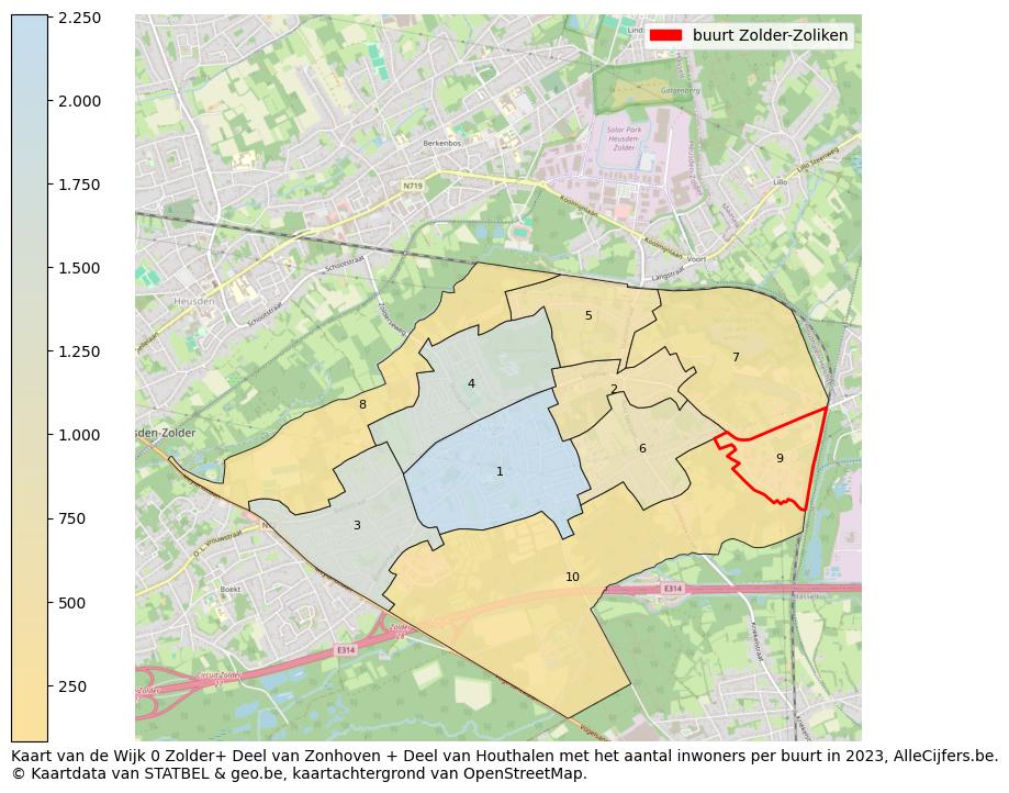 Aantal inwoners op de kaart van de buurt Zolder-Zoliken: Op deze pagina vind je veel informatie over inwoners (zoals de verdeling naar leeftijdsgroepen, gezinssamenstelling, geslacht, autochtoon of Belgisch met een immigratie achtergrond,...), woningen (aantallen, types, prijs ontwikkeling, gebruik, type eigendom,...) en méér (autobezit, energieverbruik,...)  op basis van open data van STATBEL en diverse andere bronnen!