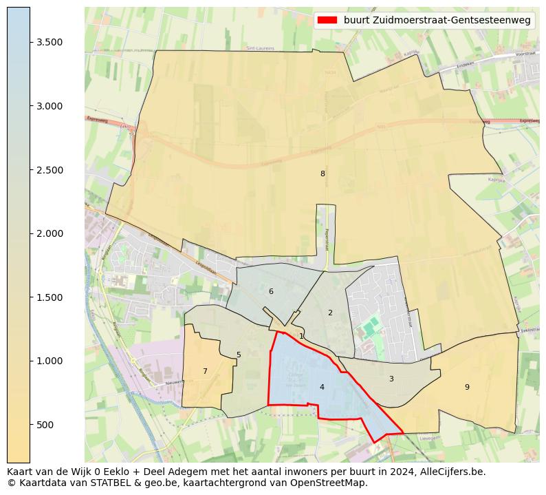 Aantal inwoners op de kaart van de buurt Zuidmoerstraat-Gentsesteenweg: Op deze pagina vind je veel informatie over inwoners (zoals de verdeling naar leeftijdsgroepen, gezinssamenstelling, geslacht, autochtoon of Belgisch met een immigratie achtergrond,...), woningen (aantallen, types, prijs ontwikkeling, gebruik, type eigendom,...) en méér (autobezit, energieverbruik,...)  op basis van open data van STATBEL en diverse andere bronnen!