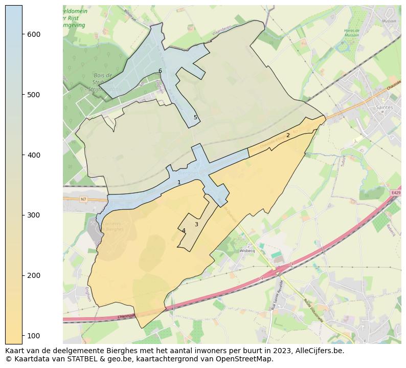 Aantal inwoners op de kaart van de deelgemeente Bierghes: Op deze pagina vind je veel informatie over inwoners (zoals de verdeling naar leeftijdsgroepen, gezinssamenstelling, geslacht, autochtoon of Belgisch met een immigratie achtergrond,...), woningen (aantallen, types, prijs ontwikkeling, gebruik, type eigendom,...) en méér (autobezit, energieverbruik,...)  op basis van open data van STATBEL en diverse andere bronnen!