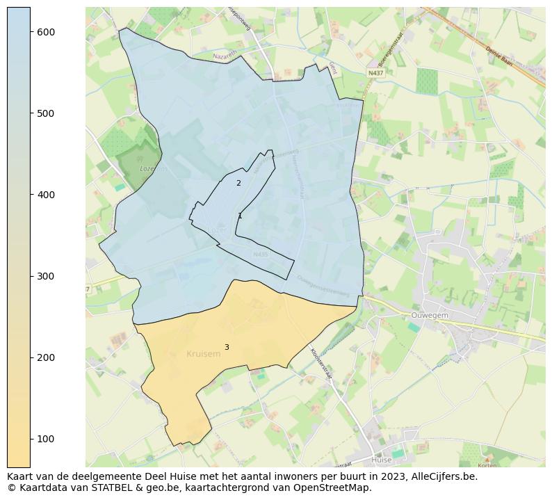 Aantal inwoners op de kaart van de deelgemeente Deel Huise: Op deze pagina vind je veel informatie over inwoners (zoals de verdeling naar leeftijdsgroepen, gezinssamenstelling, geslacht, autochtoon of Belgisch met een immigratie achtergrond,...), woningen (aantallen, types, prijs ontwikkeling, gebruik, type eigendom,...) en méér (autobezit, energieverbruik,...)  op basis van open data van STATBEL en diverse andere bronnen!