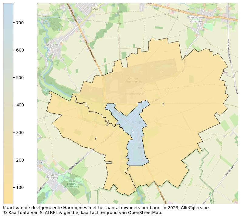 Aantal inwoners op de kaart van de deelgemeente Harmignies: Op deze pagina vind je veel informatie over inwoners (zoals de verdeling naar leeftijdsgroepen, gezinssamenstelling, geslacht, autochtoon of Belgisch met een immigratie achtergrond,...), woningen (aantallen, types, prijs ontwikkeling, gebruik, type eigendom,...) en méér (autobezit, energieverbruik,...)  op basis van open data van STATBEL en diverse andere bronnen!