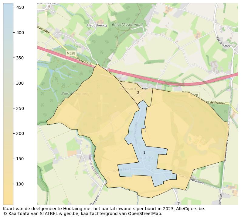 Aantal inwoners op de kaart van de deelgemeente Houtaing: Op deze pagina vind je veel informatie over inwoners (zoals de verdeling naar leeftijdsgroepen, gezinssamenstelling, geslacht, autochtoon of Belgisch met een immigratie achtergrond,...), woningen (aantallen, types, prijs ontwikkeling, gebruik, type eigendom,...) en méér (autobezit, energieverbruik,...)  op basis van open data van STATBEL en diverse andere bronnen!