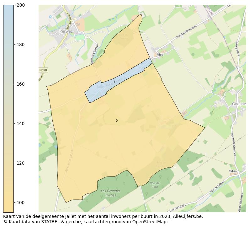 Aantal inwoners op de kaart van de deelgemeente Jallet: Op deze pagina vind je veel informatie over inwoners (zoals de verdeling naar leeftijdsgroepen, gezinssamenstelling, geslacht, autochtoon of Belgisch met een immigratie achtergrond,...), woningen (aantallen, types, prijs ontwikkeling, gebruik, type eigendom,...) en méér (autobezit, energieverbruik,...)  op basis van open data van STATBEL en diverse andere bronnen!