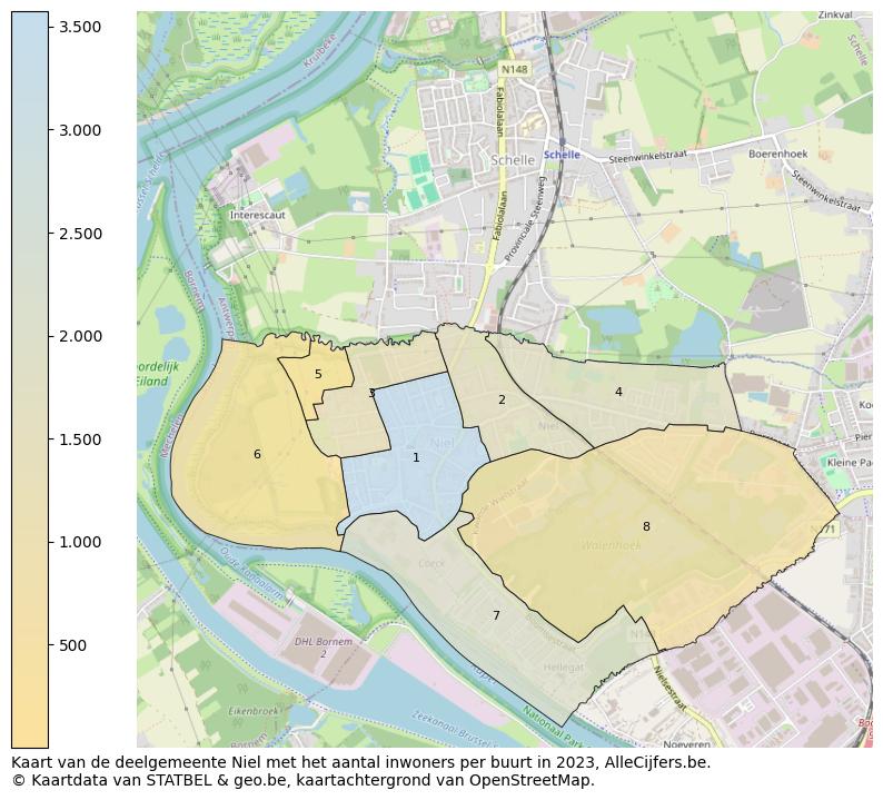 Aantal inwoners op de kaart van de deelgemeente Niel: Op deze pagina vind je veel informatie over inwoners (zoals de verdeling naar leeftijdsgroepen, gezinssamenstelling, geslacht, autochtoon of Belgisch met een immigratie achtergrond,...), woningen (aantallen, types, prijs ontwikkeling, gebruik, type eigendom,...) en méér (autobezit, energieverbruik,...)  op basis van open data van STATBEL en diverse andere bronnen!