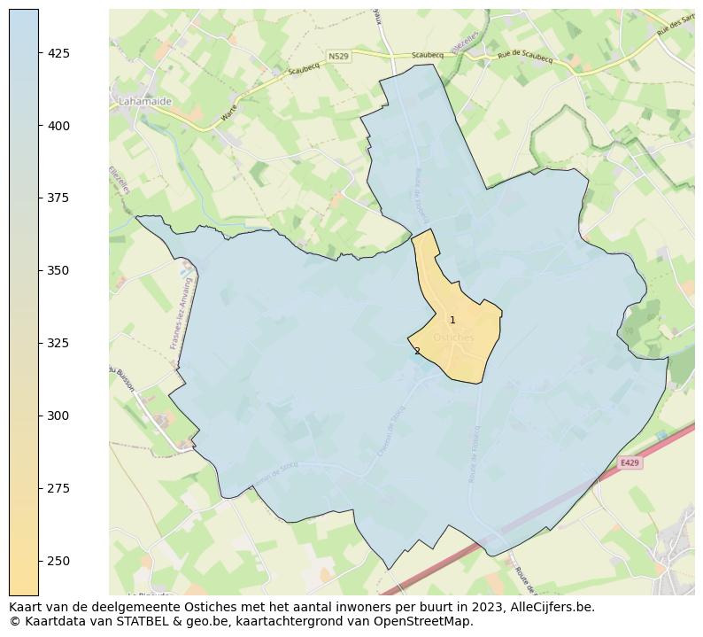 Aantal inwoners op de kaart van de deelgemeente Ostiches: Op deze pagina vind je veel informatie over inwoners (zoals de verdeling naar leeftijdsgroepen, gezinssamenstelling, geslacht, autochtoon of Belgisch met een immigratie achtergrond,...), woningen (aantallen, types, prijs ontwikkeling, gebruik, type eigendom,...) en méér (autobezit, energieverbruik,...)  op basis van open data van STATBEL en diverse andere bronnen!