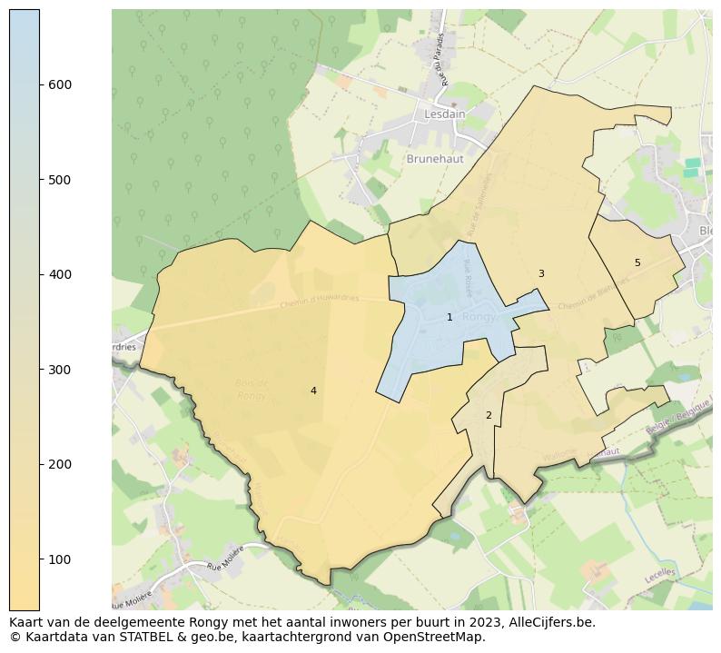 Aantal inwoners op de kaart van de deelgemeente Rongy: Op deze pagina vind je veel informatie over inwoners (zoals de verdeling naar leeftijdsgroepen, gezinssamenstelling, geslacht, autochtoon of Belgisch met een immigratie achtergrond,...), woningen (aantallen, types, prijs ontwikkeling, gebruik, type eigendom,...) en méér (autobezit, energieverbruik,...)  op basis van open data van STATBEL en diverse andere bronnen!