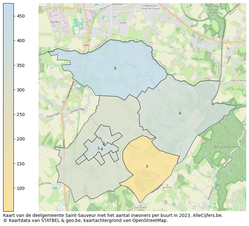 Aantal inwoners op de kaart van de deelgemeente Saint-Sauveur: Op deze pagina vind je veel informatie over inwoners (zoals de verdeling naar leeftijdsgroepen, gezinssamenstelling, geslacht, autochtoon of Belgisch met een immigratie achtergrond,...), woningen (aantallen, types, prijs ontwikkeling, gebruik, type eigendom,...) en méér (autobezit, energieverbruik,...)  op basis van open data van STATBEL en diverse andere bronnen!