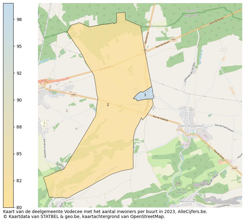 Aantal inwoners op de kaart van de deelgemeente Vodecee: Op deze pagina vind je veel informatie over inwoners (zoals de verdeling naar leeftijdsgroepen, gezinssamenstelling, geslacht, autochtoon of Belgisch met een immigratie achtergrond,...), woningen (aantallen, types, prijs ontwikkeling, gebruik, type eigendom,...) en méér (autobezit, energieverbruik,...)  op basis van open data van STATBEL en diverse andere bronnen!