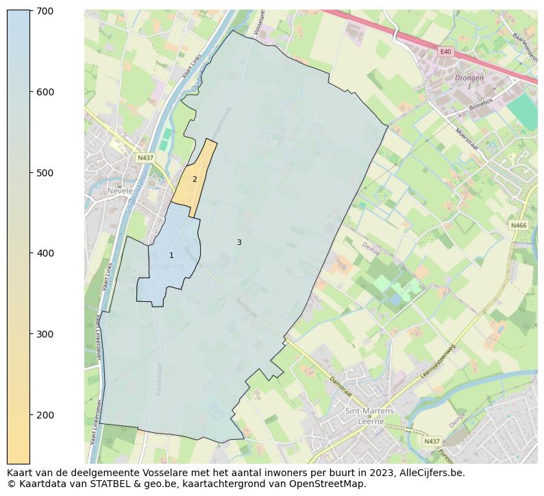 Aantal inwoners op de kaart van de deelgemeente Vosselare: Op deze pagina vind je veel informatie over inwoners (zoals de verdeling naar leeftijdsgroepen, gezinssamenstelling, geslacht, autochtoon of Belgisch met een immigratie achtergrond,...), woningen (aantallen, types, prijs ontwikkeling, gebruik, type eigendom,...) en méér (autobezit, energieverbruik,...)  op basis van open data van STATBEL en diverse andere bronnen!