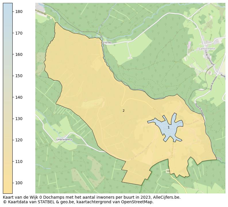 Aantal inwoners op de kaart van de Wijk 0 Dochamps: Op deze pagina vind je veel informatie over inwoners (zoals de verdeling naar leeftijdsgroepen, gezinssamenstelling, geslacht, autochtoon of Belgisch met een immigratie achtergrond,...), woningen (aantallen, types, prijs ontwikkeling, gebruik, type eigendom,...) en méér (autobezit, energieverbruik,...)  op basis van open data van STATBEL en diverse andere bronnen!