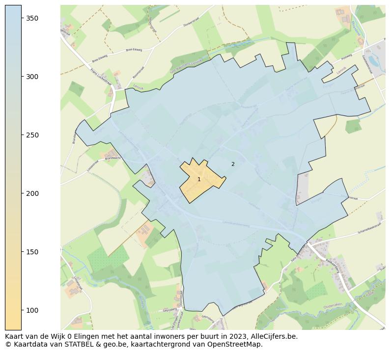 Aantal inwoners op de kaart van de Wijk 0 Elingen: Op deze pagina vind je veel informatie over inwoners (zoals de verdeling naar leeftijdsgroepen, gezinssamenstelling, geslacht, autochtoon of Belgisch met een immigratie achtergrond,...), woningen (aantallen, types, prijs ontwikkeling, gebruik, type eigendom,...) en méér (autobezit, energieverbruik,...)  op basis van open data van STATBEL en diverse andere bronnen!