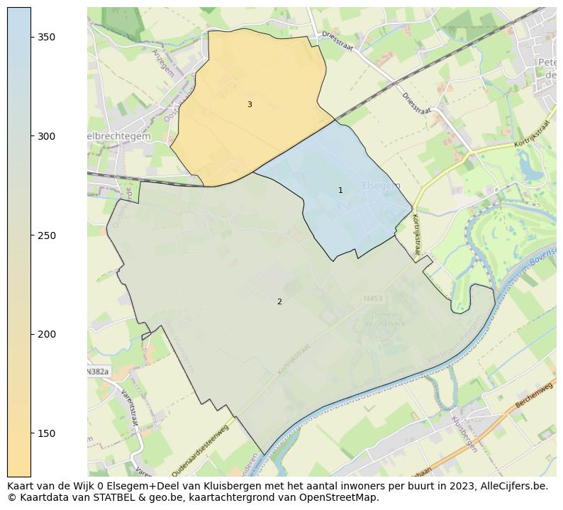 Aantal inwoners op de kaart van de Wijk 0 Elsegem+Deel van Kluisbergen: Op deze pagina vind je veel informatie over inwoners (zoals de verdeling naar leeftijdsgroepen, gezinssamenstelling, geslacht, autochtoon of Belgisch met een immigratie achtergrond,...), woningen (aantallen, types, prijs ontwikkeling, gebruik, type eigendom,...) en méér (autobezit, energieverbruik,...)  op basis van open data van STATBEL en diverse andere bronnen!