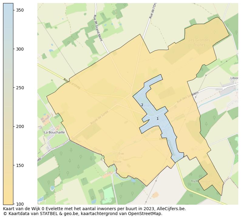 Aantal inwoners op de kaart van de Wijk 0 Evelette: Op deze pagina vind je veel informatie over inwoners (zoals de verdeling naar leeftijdsgroepen, gezinssamenstelling, geslacht, autochtoon of Belgisch met een immigratie achtergrond,...), woningen (aantallen, types, prijs ontwikkeling, gebruik, type eigendom,...) en méér (autobezit, energieverbruik,...)  op basis van open data van STATBEL en diverse andere bronnen!