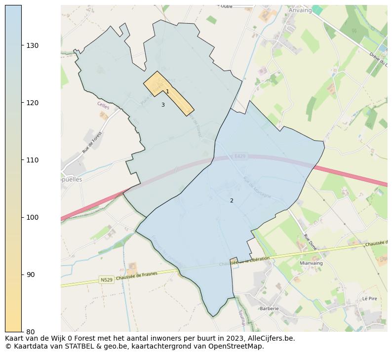 Aantal inwoners op de kaart van de Wijk 0 Forest: Op deze pagina vind je veel informatie over inwoners (zoals de verdeling naar leeftijdsgroepen, gezinssamenstelling, geslacht, autochtoon of Belgisch met een immigratie achtergrond,...), woningen (aantallen, types, prijs ontwikkeling, gebruik, type eigendom,...) en méér (autobezit, energieverbruik,...)  op basis van open data van STATBEL en diverse andere bronnen!