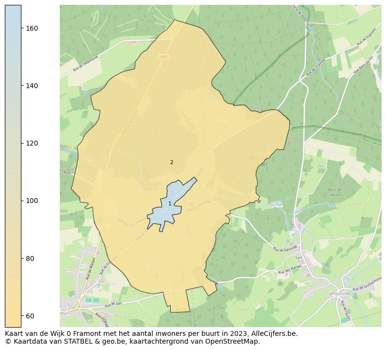 Aantal inwoners op de kaart van de Wijk 0 Framont: Op deze pagina vind je veel informatie over inwoners (zoals de verdeling naar leeftijdsgroepen, gezinssamenstelling, geslacht, autochtoon of Belgisch met een immigratie achtergrond,...), woningen (aantallen, types, prijs ontwikkeling, gebruik, type eigendom,...) en méér (autobezit, energieverbruik,...)  op basis van open data van STATBEL en diverse andere bronnen!