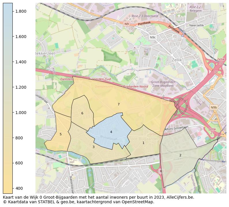 Aantal inwoners op de kaart van de Wijk 0 Groot-Bijgaarden: Op deze pagina vind je veel informatie over inwoners (zoals de verdeling naar leeftijdsgroepen, gezinssamenstelling, geslacht, autochtoon of Belgisch met een immigratie achtergrond,...), woningen (aantallen, types, prijs ontwikkeling, gebruik, type eigendom,...) en méér (autobezit, energieverbruik,...)  op basis van open data van STATBEL en diverse andere bronnen!