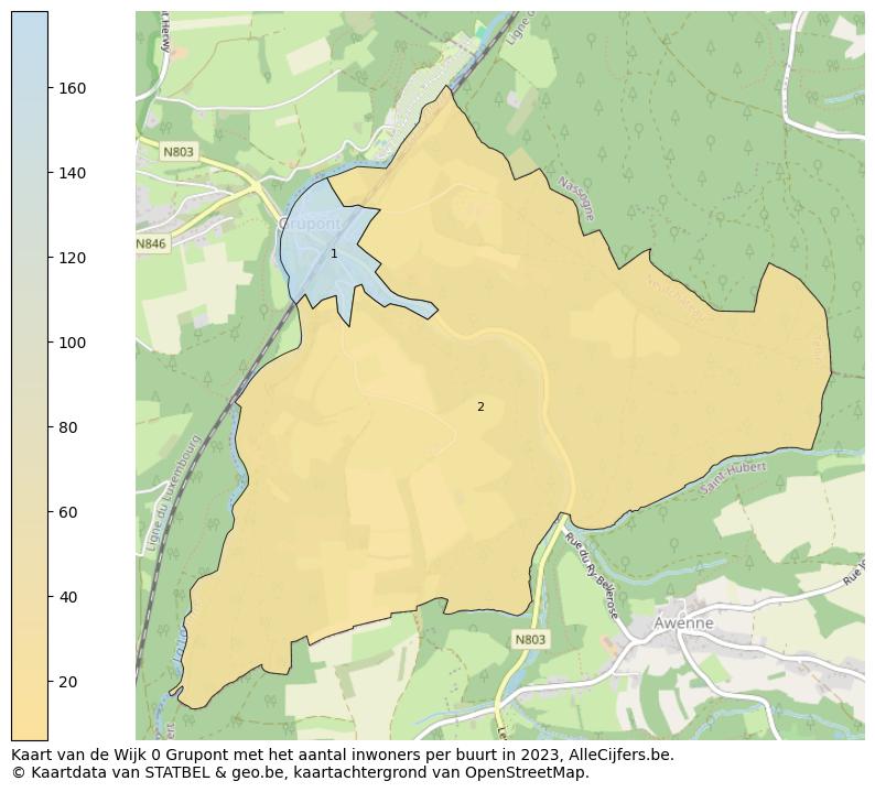 Aantal inwoners op de kaart van de Wijk 0 Grupont: Op deze pagina vind je veel informatie over inwoners (zoals de verdeling naar leeftijdsgroepen, gezinssamenstelling, geslacht, autochtoon of Belgisch met een immigratie achtergrond,...), woningen (aantallen, types, prijs ontwikkeling, gebruik, type eigendom,...) en méér (autobezit, energieverbruik,...)  op basis van open data van STATBEL en diverse andere bronnen!